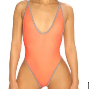 Cute Peach One Piece Bathing Suit
